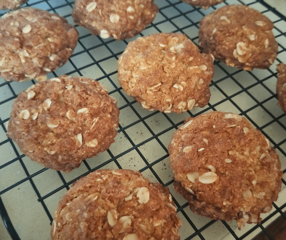 Easy ANZAC Biscuits in less than 30 minutes