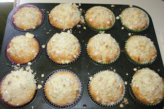 Crumble Topped Pear Muffins