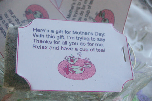 Free Printable: Tea bag tags for Mother’s Day