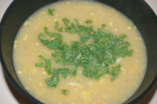 Quick Asian Chicken & Corn Soup