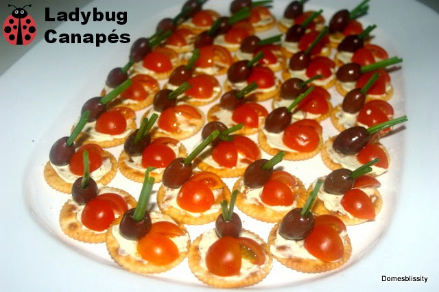 Ladybug canapés