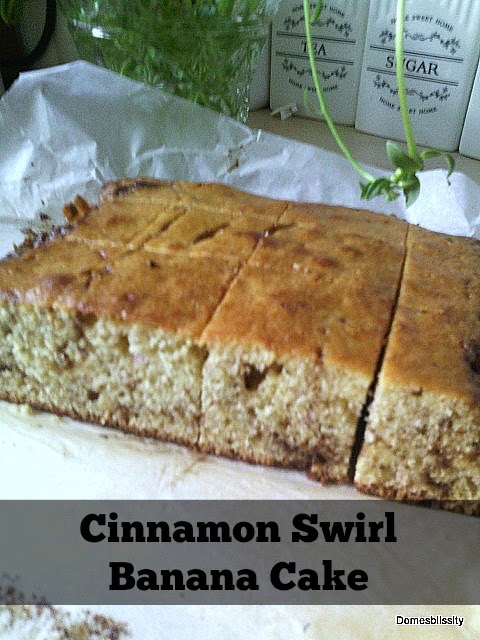Cinnamon Swirl Banana Cake