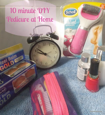 10 minute DIY pedicure at home