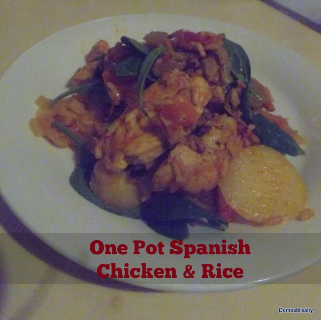 One Pot Spanish Chicken & Rice