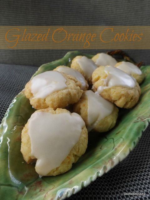 Glazed Orange Cookies