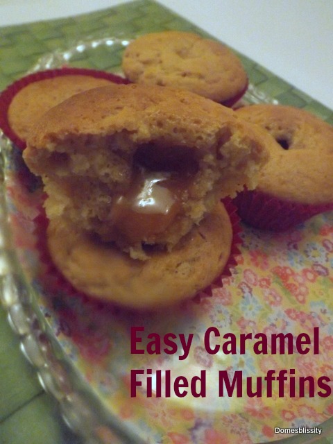 Easy Caramel Filled Muffins