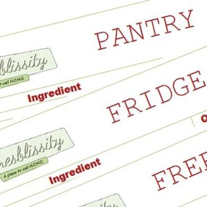 Pantry, Fridge & Freezer Inventory Lists Printables www.domesblissity.com