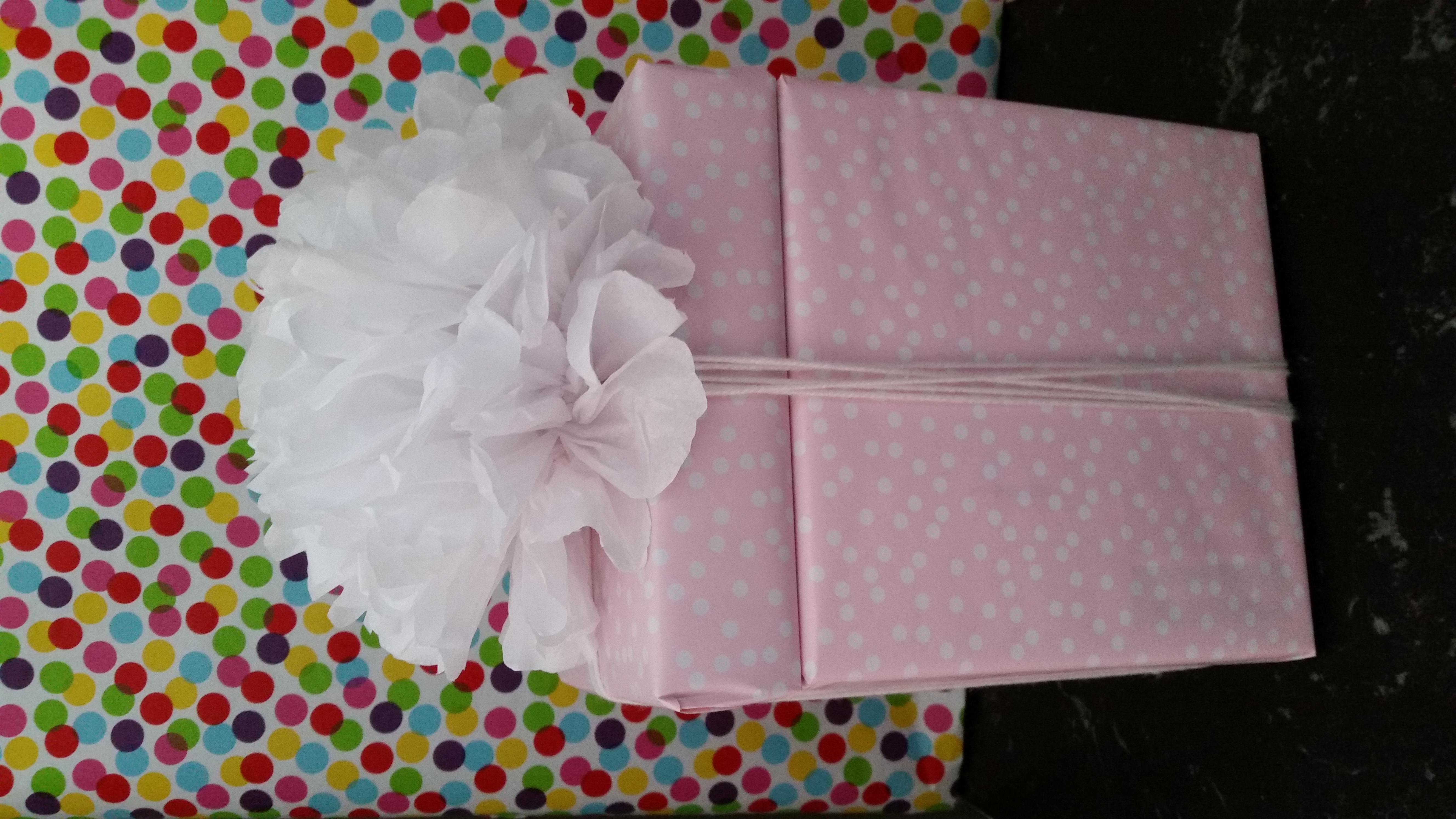 Recycle cardboxes for gift wrapping www.domesblissity.com