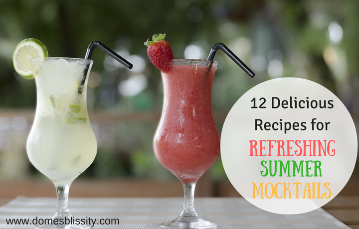 12 delicious recipes for refreshing summer mocktails www.domesblissity