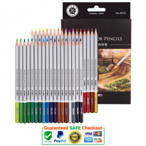 Water Colour Pencils with Brush www.domesblissity.com