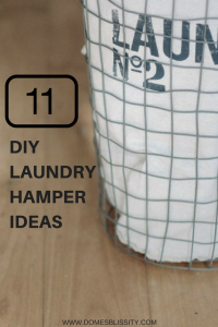 11 DIY Laundry Hamper Ideas www.domesblissity.com
