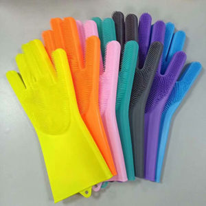 Magic Silicone Brush Rubber Gloves www.domesblissity.com