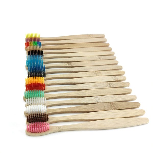 Eco Friendly Soft Fibre Bamboo Toothbrushes (12 Pack) Domesblissity.com