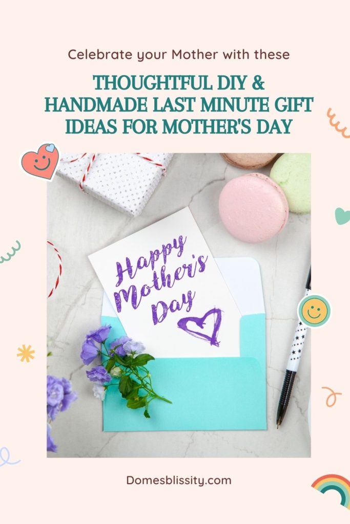 happy mother's day note in envelope